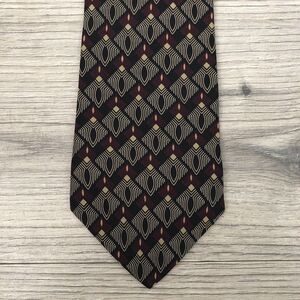 Vintage Alfani Abstract Geometric Print Men’s Tie Standard Old School